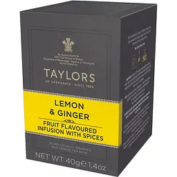 Суміш трав'яна Taylors of Harrogate Lemon & Ginger Лимон-імбир 20х2.5 г - мініатюра 2