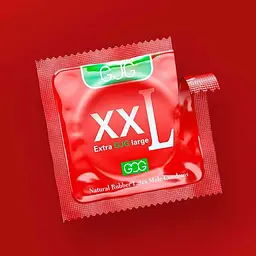 Презервативи класичні великі гладкі GJG XXL Extra Large латекс 3 шт - мініатюра 2