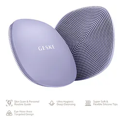 Щітка для обличчя GESKE Facial Brush 4 в 1 фіолетова - мініатюра 6