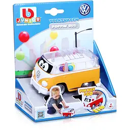 Машинка іграшкова Bb Junior VW Samba Bus інерційна жовта (16-85109YL) - мініатюра 3