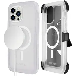 Протиударний чохол з кліпсою Pelican Voyager MagSafe для iPhone 14 Pro Max Clear аналог OtterBox Defender