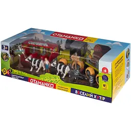 Ігровий набір Otamanko Веселий хутір трактор і молочна ферма з коровами - мініатюра 4