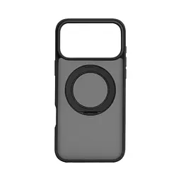Противоударный чехол-панель для Apple iPhone 17 Pro Max, Unit Stand2, черный, силикон + поликарбонат, защита всего корпуса, с подставкой, поддержка магнитных держателей и беспроводной зарядки (MagSafe), ArmorStandart (ARM86337)
