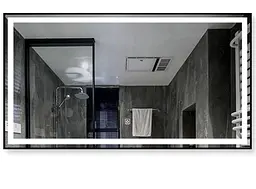 Дзеркало Dusel DE-M0061S1 Silver 75x100 см, Сірий