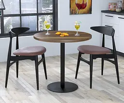 Обідній стіл круглий BS-450 Діаметр 80 см Loft Design (Горіх Модена)