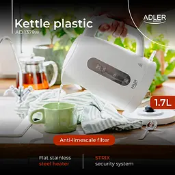 Електрочайник Adler AD 1379 white - мініатюра 10