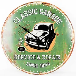 Годинник настінний Technoline 596579 Classic Garage (596579) - мініатюра 1