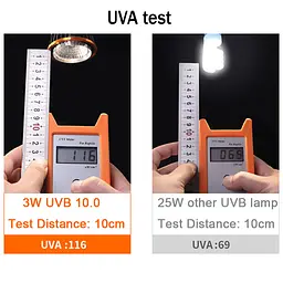 Лампа ультрафіолетова UVA/UVB Terrario Reptile's LED UVB 10.0 3W - мініатюра 7