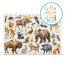 Пазл дитячий DoDo Toys Лісові тварини 200 ел. Коричневий (IP-177-P-1236) - мініатюра 6