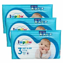 Підгузки Lupilu soft & dry 3 Midi (4-9 кг), 162 шт
