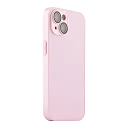 Чохол-накладка скляний матовий із захистом камери Matte AG-Glass Apple iPhone 14 Pink
