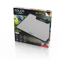 Ваги для ванної кімнати max 180кг Adler AD 8174s - LED - мініатюра 5