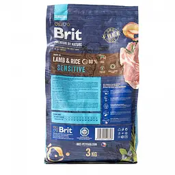 Сухий корм Brit Premium Sensitive Lamb & Rice 3 кг для собак з чутливим травленням - мініатюра 3