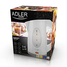 Електрочайник пластиковий Adler AD 1208 white 1,8 літр - мініатюра 6