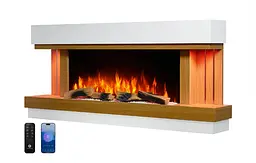 Електрокамін ArtiFlame Sogne AF52 — 3D-ефект полум’я, обігрів до 30 м², Wi-Fi - мініатюра 2