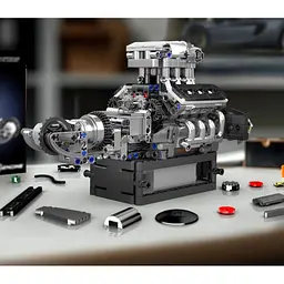 Конструктор Mould King Mking Двигун і коробка передач Supercar McL V8 (10206) [161092] - мініатюра 6