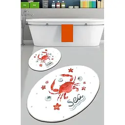 Набір килимків для ванної кімнати Chilai Home Crab 60 x 100 + 50 x 60