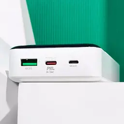 Універсальна зарядна батарея Hoco J102A 20000mAh Cool figure PD20W+QC3.0 (Білий) - мініатюра 4