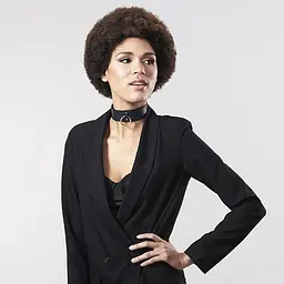 Чокер Bijoux Indiscrets MA - Wide Chocker Black - мініатюра 7