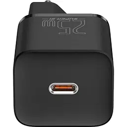 Зарядний пристрій Baseus Super Si Quick Charger USB-C 25W EU Black - мініатюра 3