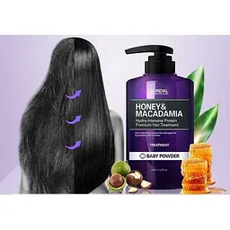 Кондиціонер для волосся Kundal Honey & Macadamia Protein Treatment Baby Powder з ароматом дитячої присипки 500 мл - мініатюра 5