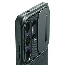Чохол із захистом камери Spigen Optik Armor Abyss Green для Samsung Galaxy S25 Ultra (ACS08970) - мініатюра 6