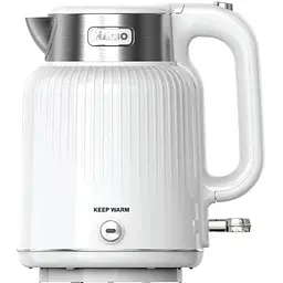 Електрочайник Magio МG-508, білий, 1250W, 1.7 л, дисковий, подвійні стінки: нержавіюча сталь, пластик