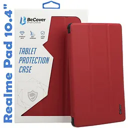 Чохол-книжка BeCover Smart для Realme Pad 10.4 Червоний Wine (708269) - мініатюра 4