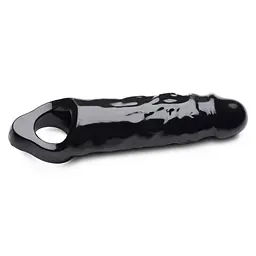 Насадка на пеніс Master Series Mamba Cock Sheath Packaged Black, 16.5 см (чорний)