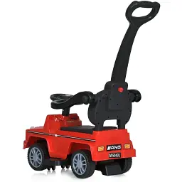 Дитяча каталка-толокар Bambi Racer M 5043L-3 з батьківською ручкою червоний - мініатюра 7