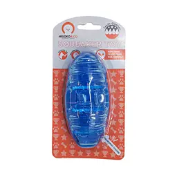 Іграшка для собак Misoko&Co Мяч для регбі. blue. 13.5x6.5 cm - мініатюра 2
