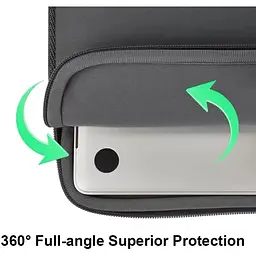 Захисний чохол-сумка для ноутбука Standart NPK MacBook 15.6 Чорний hub_gket5u - мініатюра 3
