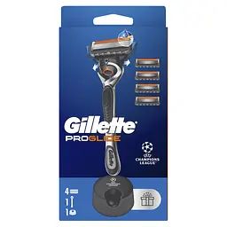 Станок для гоління чоловічий (бритва) Gillette Fusion ProGlide з 4 змінними картриджами + підставка - мініатюра 2