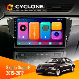 Штатна магнітола Skoda SuperB 2015-2019 Cyclone C10-001 2x32 CPL Cyclone (НФ-00004480)