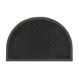 Килимок придверний Eco Fabric Луска півколо з кромкою чорний 40 х 60 см (4060-117)