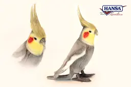 М'яка іграшка Hansa Папуга сірий, Hansa, висота 23 см