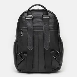 Шкіряний чоловічий рюкзак Borsa Leather K12626-black - мініатюра 3