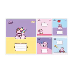 Зошит Yes Pembe the Cat А5 18 аркушів лінія (769046), в асортименті