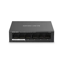Комутатор MS106LP 6xFE (4xPoE), 40Вт, Некерований Mercusys teh0018244 - мініатюра 2