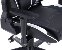 Геймерське крісло GT Racer чорне з білим (X-2528 Black/White) - мініатюра 11