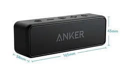 Бездротова портативна акустика Anker Soundcore 2 (A3105016) чорна матова - мініатюра 4