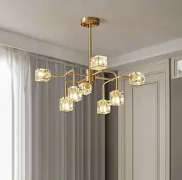 Люстра дизайнерська Crystal square Line.F H 9828/8