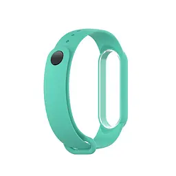 Ремінець для фітнес-браслета Lemfo для Xiaomi Mi Band 5, 6, 7 бірюзовий - мініатюра 2