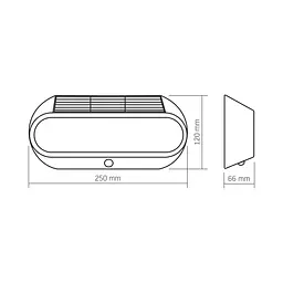 LED світильник автономний настінний Videx VL-BHSO-001-S 5W 500Lm 5000K IP54 (27951-000) - мініатюра 10