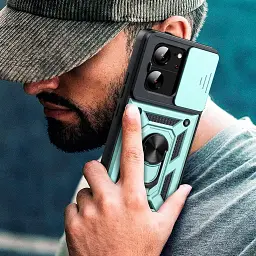 Панель BeCover Military для Xiaomi 13T/13T Pro Dark Green (710559) - мініатюра 6