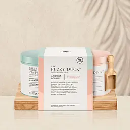 Набір Baylis & Harding The Fuzzy Duck Cotswold Spa Мить спокою: Кристали для ванни, 400 г + Масло для тіла, 400 г + Дерев'яна лопатка - мініатюра 2
