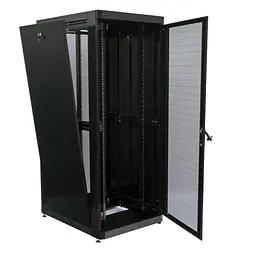 Шафа на підлогу 19", 42Ux800x1000, (Ш*Г), чорна - мініатюра 2