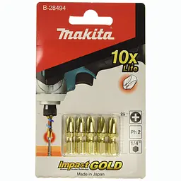 Біти торсіонні PH2 25 мм Makita B-28494 (5 шт) - мініатюра 2