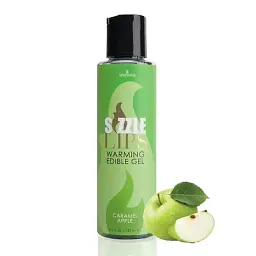 Масажний гель Sensuva - Sizzle Lips Caramel Apple - Зігрівальний їстівний, 125 мл