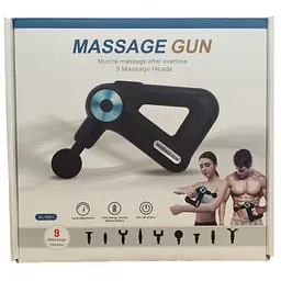 Перкусійний масажер тригерних точок, масажний ударний пістолет Massage Gun 8891 - мініатюра 6